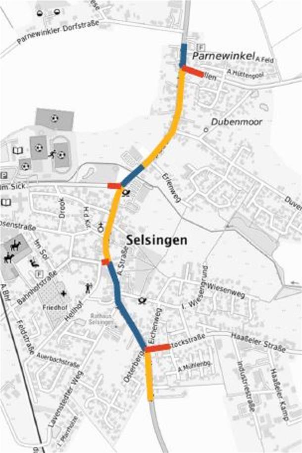 Die Baustelle ist in sieben Bauabschnitte eingeteilt. Frühestens im Juni 2026 starten die Arbeiten. Im Herbst 2028 soll die Ortsdurchfahrt voraussichtlich fertiggestellt sein. 