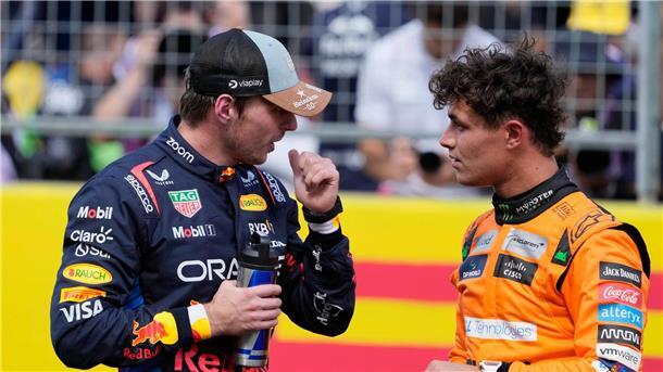 McLaren scheitert: Austin-Strafe für Norris bleibt Die beiden sind in einer entscheidenden Szene gegensätzlicher Meinung.