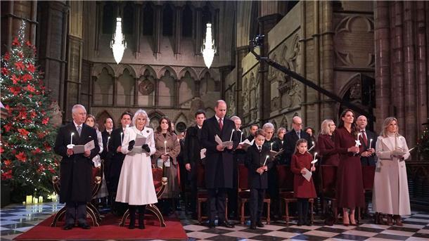 Die britischen Royals beim „Together at Christmas“-Gottesdienst in der Westminster Abbey.