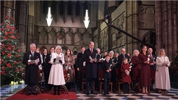 Die britischen Royals beim „Together at Christmas“-Gottesdienst in der Westminster Abbey.