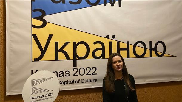 Kulturhauptstadt Kaunas unterstützt Ukrainer Die CulturEUkraine-Projektverantwortliche Monika Inceryte vom Organsiationsteam von Kaunas 2022.