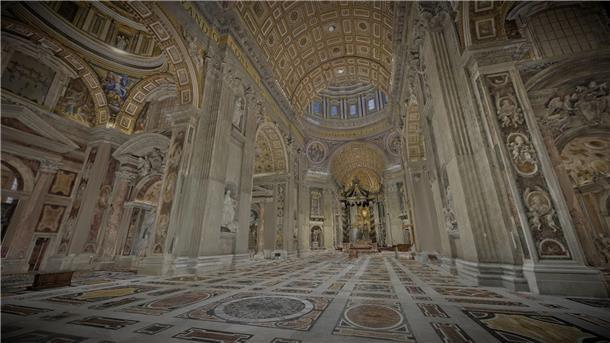 KI erschafft „digitalen Zwilling“ von Petersdom Die detaillierte digitale Nachbildung des Petersdoms ermöglicht es, Details des Bauwerks so nah zu erleben, wie es bei einem physischen Besuch der Basilika nicht möglich ist.