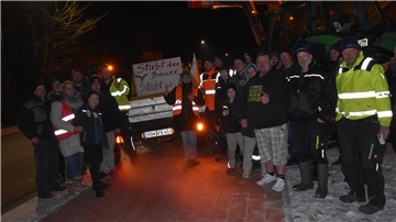 Mahnfeuer der Landwirte