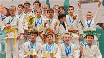 Die erfolgreichen Kano-Judoka beim Internationalen Judoturnier Solanin-Cup 2024 in Nowa Sol in Polen.