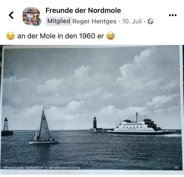 Der Molenturm lebt! Eine Facebook-Gruppe bewahrt die Erinnerung Die Facebook-Gruppe „Freunde der Nordmole“ sammelt Erinnerungen an dieses markante Bremerhavener Bauwerk.