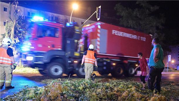Die Feuerwehr war nach dem starken Gewitter gefordert.