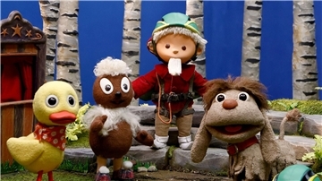 Die Figuren Schnatterinchen (l-r), Pittiplatsch, Sandmann und Moppi: Die „Sandmann“-Folgen sind Erbe der DDR.