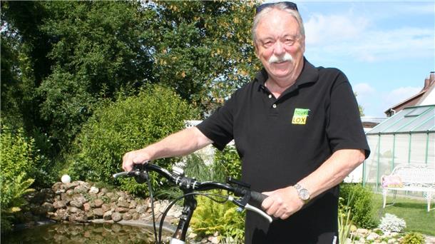 Die Förderung des Radtourismus ist eine Aufgabe von Tourilox. Auch der neue Vorsitzende Bernd Vogel steigt gerne aufs Fahrrad.