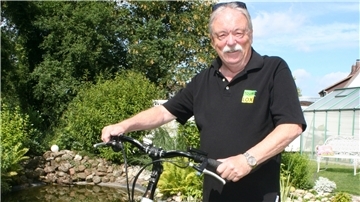 Die Förderung des Radtourismus ist eine Aufgabe von Tourilox. Auch der neue Vorsitzende Bernd Vogel steigt gerne aufs Fahrrad.