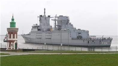 Die Fregatte „Sachsen-Anhalt“ ist am Montag in Bremerhaven angekommen.