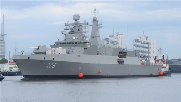 Die Fregatte vom Typ Meko 200 ist eines von mehreren Schiffen, die für die ägyptische Marine gebaut und ausgestattet werden.