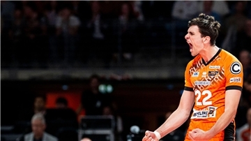Die Freude muss raus: Jake Hanes (BR Volleys)