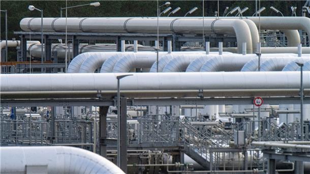 Die Gasempfangsstation von Nord Stream 2 im vorpommerschen Lubmin.