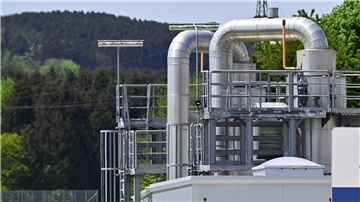 Die Gasspeicherstation Haidach bei Straßwalchen.