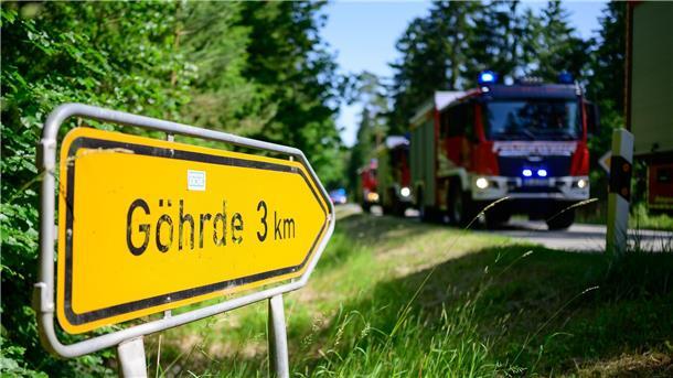 Hunderte Feuerwehrleute üben Waldbrandbekämpfung Die Göhrde im Osten Niedersachsen umfasst ein weitläufiges Waldgebiet.