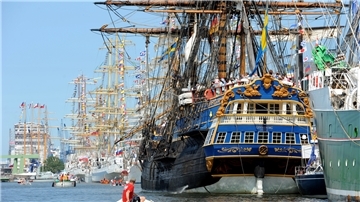 Die „Götheborg“ war zuletzt zur Sail 2015 in der Stadt.
