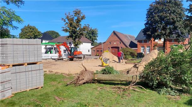 Bauarbeiten für „smarte Dorfmitte“ in Neuenwalde