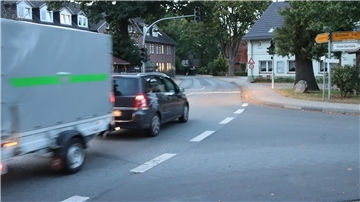 Die Hauptstraße in Wilstedt soll für Radler sicherer werden. Vorgesehen ist unter anderem ein Schutzstreifen auf der Fahrbahn.