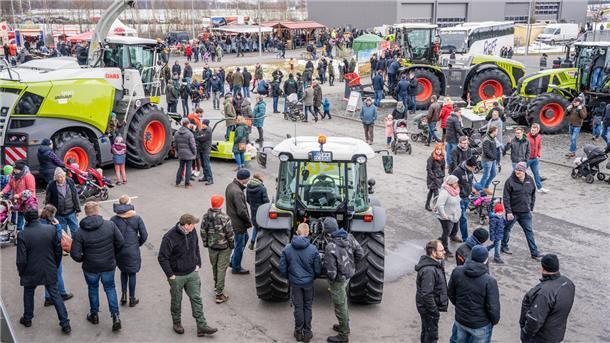 Die Heeslinger Landmaschinenschau lockte am Wochenende trotz Winterwetters viele Besucher an. Das Unternehmen hatte ein buntes Programm für die ganze Familie auf die Beine gestellt.