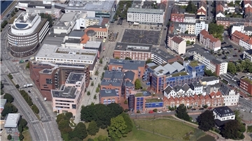 Die Hochschule Bremerhaven aus der Luft.