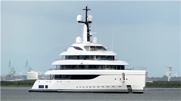 Die Lürssen-Megayacht „Ace 21“ 