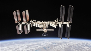Die Internationale Raumstation (ISS).