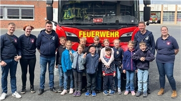 Die Iselersheimer „Feuerdrachen“ besuchten vor Kurzem die Berufsfeuerwehr in Bremerhaven. 