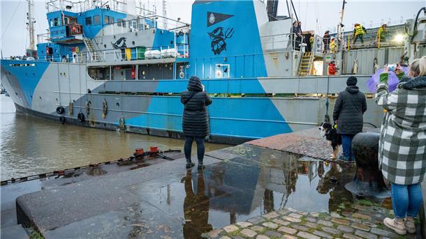 Die „John Paul Dejoria“ lag zwei Monate im Neuen Hafen.