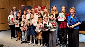 Die jungen Musikerinnen und Musiker präsentierten eine Auswahl ihrer Musikstücke aus dem Regionalwettbewerb „Jugend musiziert“.