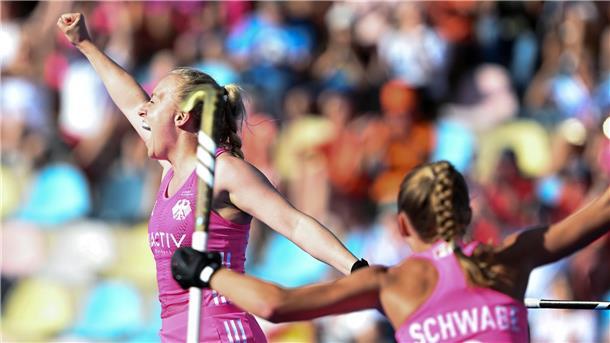 Deutsche Hockey-Teams mit verheißungsvollem EM-Start Die jungen Torschützinnen trugen zum Sieg bei.