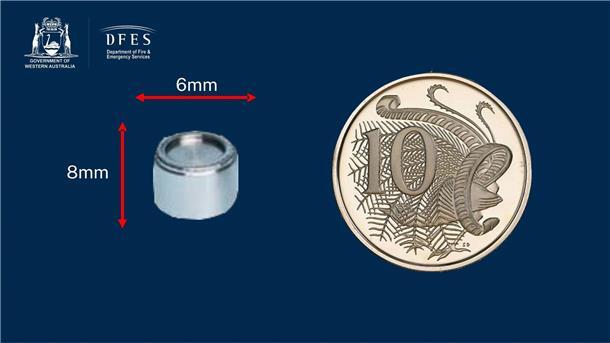 Vermisste radioaktive Kapsel in Westaustralien gefunden Die Kapsel ist nur wenige Millimeter groß, aufgrund ihrer Strahlung aber dennoch gefährlich.
