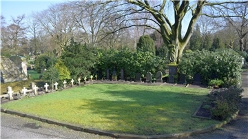 Die „Katholische Grabstätte Bremerhaven“ auf dem Wulsdorfer Friedhof. Die Anlage soll saniert werden.