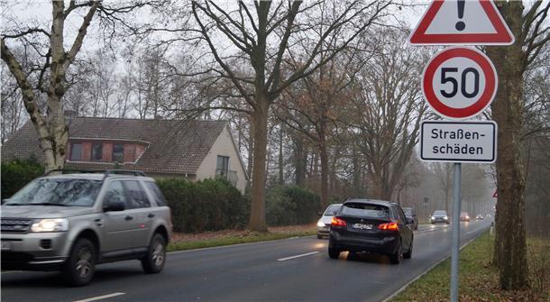 Die Kreisstraße 58 zwischen Schiffdorf-Friedheim und dem Sellstedter Ortsteil Pennhoop ist in einem schlechten Zustand.