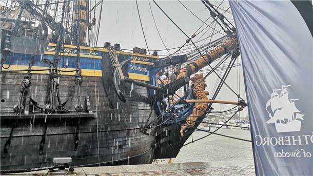 Die Maritimen Tage in Bremerhaven sind vom Starkregen nicht verschont geblieben.