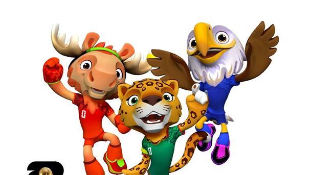 Dreier-Team für die WM Die Maskottchen der Fußball-WM im nächsten Jahr sollen für das große Turnier werben.