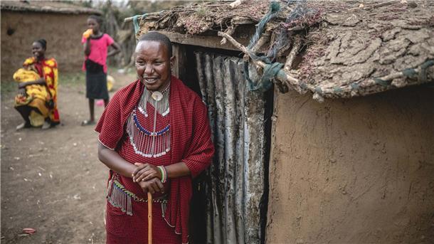 Die Massai leben im Osten von Afrika, zum Beispiel in dem Land Kenia.