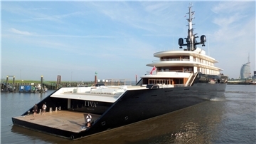 Die Megayacht „Liva O“ hat Bremerhaven am Samstag verlassen.