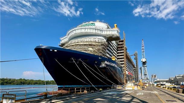Die "Mein Schiff Relax" wird derzeit im italienischen Montefalcone gebaut.