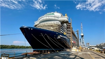 Die "Mein Schiff Relax" wird derzeit im italienischen Montefalcone gebaut.