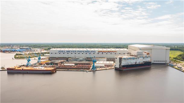 Die Meyer Werft ist am Bau der Marinetanker beteiligt. 