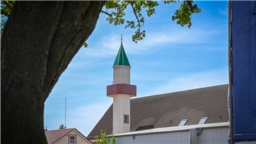 Die Moschee in der Potsdamer Straße.