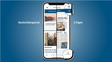 Die neue App der Nordsee-Zeitung bietet sowohl aktuelle Nachrichten als auch den Zugriff auf das E-Paper.