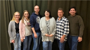 Die neue Vorstandsriege beim Orchester der TMV Rodenkrichen: Svantje Eilers, Astrid Eilers, Björn Meyer, Jutta Menze, Wilfried Müchler und Benedikt Moch (von links). Es fehlt Kirsten Möbus.
