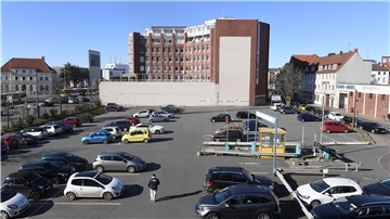 Parkplatz in Bremerhaven.