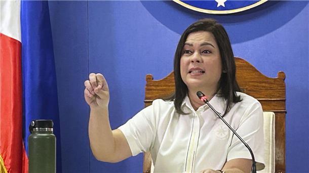 Die philippinische Vizepräsidentin Sara Duterte hat nach eigener Aussage für den Fall ihrer Ermordung dafür gesorgt, dass Präsident Marcos Jr. sterben soll. (Archivbild)