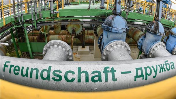 Die Pipeline „Druschba“ (Freundschaft) versorgt auch die Raffinerie Schwedt.