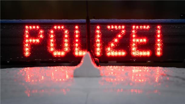 Leuchtschrift „Polizei“