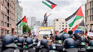Die propalästinensische Demonstration „Palestine will be free“ in Berlin.