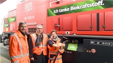 HVO-betriebene Rangierlokomotive