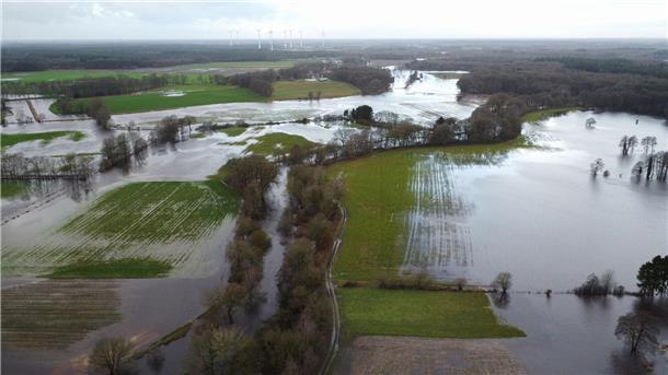 Kommunen fordern mehr Fördergelder für Starkregenschutz Die Region um Oldenburg war zum Jahreswechsel wochenlang vom Hochwasser betroffen. (Archivbild)